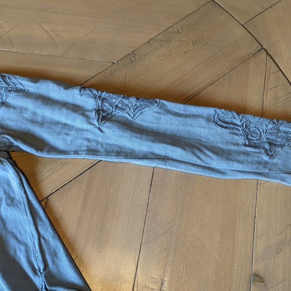 Free People, Grandpa Outer Sunset Jersey Top, S - Picture 5 of 6